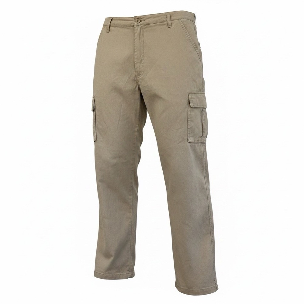 Bass Creek Outfitters Workwear Cargo Pants Mens Size 36X29 Tan Khaki(MIS-MARKED)